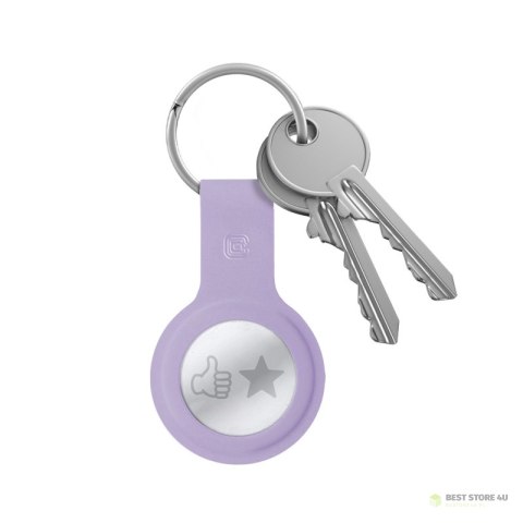 Crong Silicone Case with Key Ring - Brelok do Apple AirTag (fioletowy) Crong Silicone Case with Key Ring - Brelok do Apple AirTag (fioletowy)