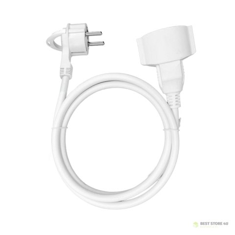 Przedłużacz domowy jednogniazdowy, 1x2P+Z (schuko) 3m,kabel PVC H05VV-F 3x1,5mm?, 230VAC/16A Przedłużacz domowy jednogniazdowy, 1x2P+Z (schuko) 3m,kabel PVC H05VV-F 3x1,5mm?, 230VAC/16A