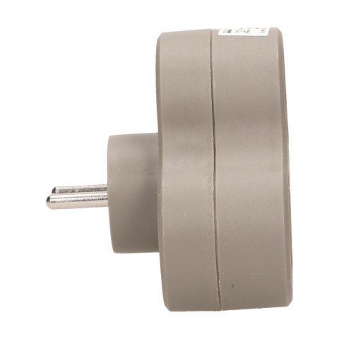 Rozgałęźnik 3x2P+Z, szary