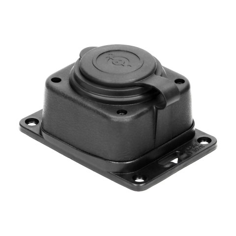 Rozgałęźnik bryzgoszczelny i odporny na uderzenia, IP44, 1 gniazdo 2P+Z, 16A, 230V AC, gumowy, uniepalniony