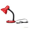 FUPI, lampa biurkowa, 40W, E27, stal + tworzywo, czerwona