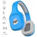 MANTA Słuchawki bezprzewodowe nauszne dla dzieci HDP802BL niebieskie