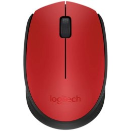 Logitech Mysz M171 bezprzewodowa czerwona