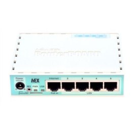 Mikrotik Wired Ethernet Router (No Wifi) RB750Gr3, hEX, Dual Core 880MHz CPU, 256MB RAM, 16 MB (MicroSD), 5xGigabit LAN, USB, Mo