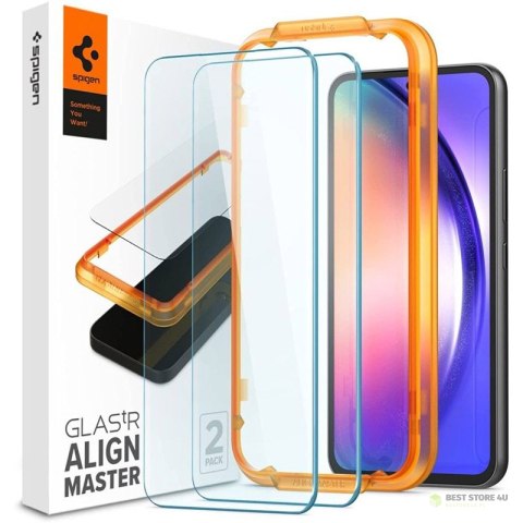 Spigen Alm Glass FC 2-Pack - Szkło hartowane do Samsung Galaxy A54 5G (Clear)