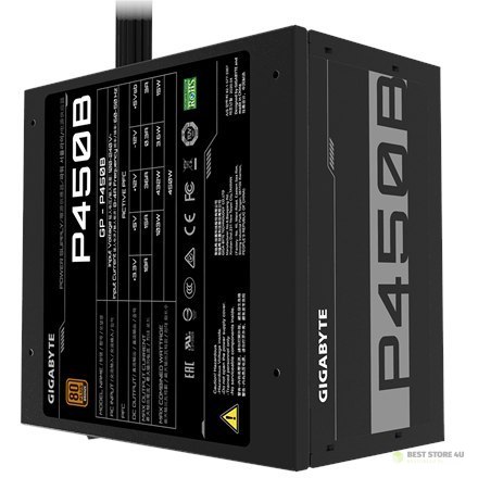 Gigabyte GP-P450B 450 W, certyfikat 80 PLUS Bronze Gigabyte GP-P450B 450 W, certyfikat 80 PLUS Bronze