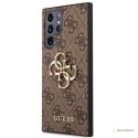 Guess 4G Big Metal Logo - Etui Samsung Galaxy S22 Ultra (brązowy)