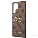 Guess 4G Big Metal Logo - Etui Samsung Galaxy S22 Ultra (brązowy)