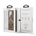 Guess 4G Big Metal Logo - Etui Samsung Galaxy S22 Ultra (brązowy)