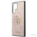 Guess 4G Big Metal Logo - Etui Samsung Galaxy S22 Ultra (różowy)