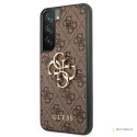 Guess 4G Big Metal Logo - Etui Samsung Galaxy S22 (brązowy)