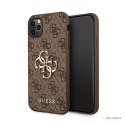 Guess 4G Big Metal Logo - Etui iPhone 11 Pro Max (brązowy)