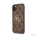 Guess 4G Big Metal Logo - Etui iPhone 11 Pro Max (brązowy)