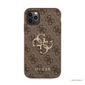 Guess 4G Big Metal Logo - Etui iPhone 11 Pro Max (brązowy)