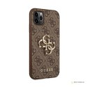 Guess 4G Big Metal Logo - Etui iPhone 11 Pro Max (brązowy)