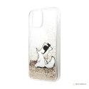 Karl Lagerfeld Liquid Glitter Choupette Fun - Etui iPhone 11 (złoty)