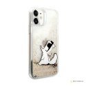 Karl Lagerfeld Liquid Glitter Choupette Fun - Etui iPhone 11 (złoty)