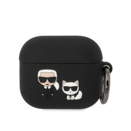 Karl Lagerfeld Silicone Karl & Choupette - Etui AirPods 3 (czarny)