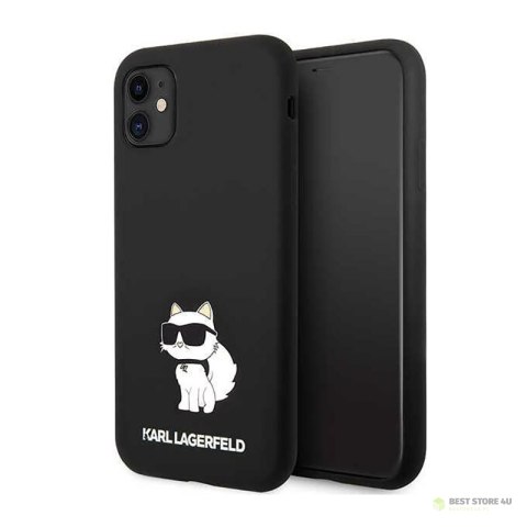 Karl Lagerfeld Silicone NFT Choupette - Etui iPhone 11 (czarny)