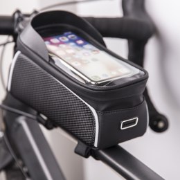 Waterproof Bike Bag with Covered Phone Holder Model02 Black