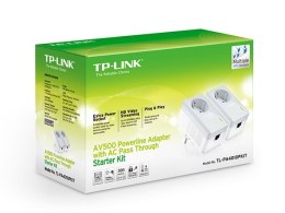 TP-LINK Passthrough Powerline 600 Starter Kit TL-PA4010P KIT 10/100 Mbit/s, porty Ethernet LAN (RJ-45) 1, prędkość transmisji da