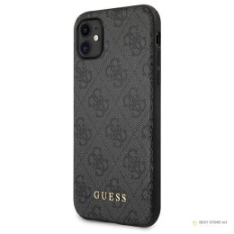 Guess 4G Metal Gold Logo - Etui iPhone 11 (szary)