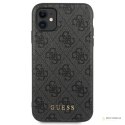 Guess 4G Metal Gold Logo - Etui iPhone 11 (szary)