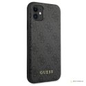 Guess 4G Metal Gold Logo - Etui iPhone 11 (szary)