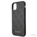 Guess 4G Metal Gold Logo - Etui iPhone 11 (szary)