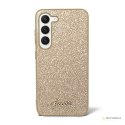 Guess Glitter Flakes Metal Logo Case - Etui Samsung Galaxy S23+ (złoty)