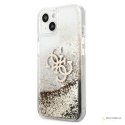 Guess Liquid Glitter 4G Big Logo - Etui iPhone 13 (złoty)