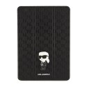 Karl Lagerfeld Folio Magnet Allover Saffiano Monogram NFT Ikonik - Etui iPad 10.2" (2021-2019) (Czarny)
