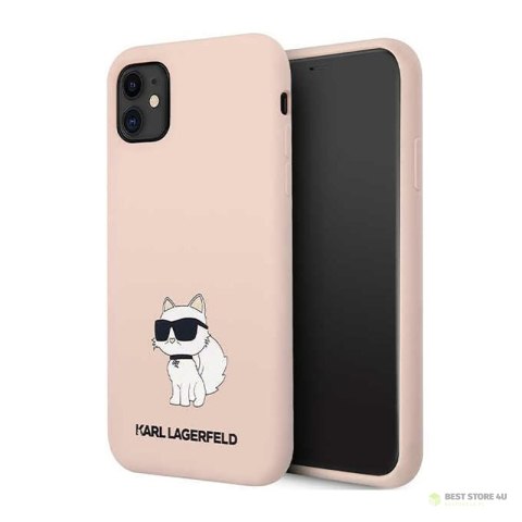 Karl Lagerfeld Silicone NFT Choupette - Etui iPhone 11 (różowy)