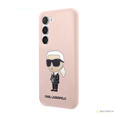 Karl Lagerfeld Silicone NFT Ikonik - Etui Samsung Galaxy S23 (różowy) Karl Lagerfeld Silicone NFT Ikonik - Etui Samsung Galaxy S23 (różowy)