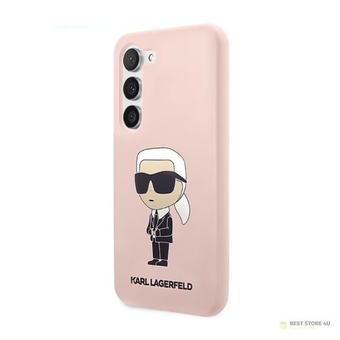 Karl Lagerfeld Silicone NFT Ikonik - Etui Samsung Galaxy S23+ (różowy) Karl Lagerfeld Silicone NFT Ikonik - Etui Samsung Galaxy S23+ (różowy)