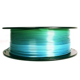 Flashforge Filament, PLA Silk Rainbow 3DP-PLA-SK-01-BG o średnicy 1,75 mm, 1kg/szpulka, Blue/Green