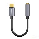 Baseus adapter L54 USB-C do jack 3,5 mm ciemno-szary