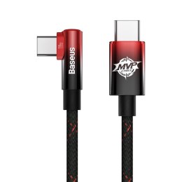 Baseus kabel MVP 2 Elbow USB-C - USB-C 1,0 m 100W czarno-czerwony