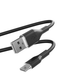 PURO ICON Soft Cable - Kabel USB-A do USB-C 1.5 m (Black)