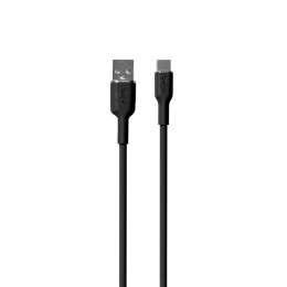 PURO ICON Soft Cable - Kabel USB-A do USB-C 1.5 m (Black)