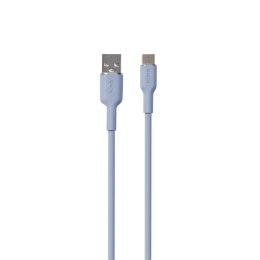 PURO ICON Soft Cable - Kabel USB-A do USB-C 1.5 m (Powder Blue)