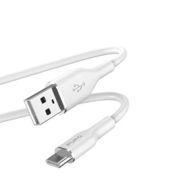 PURO ICON Soft Cable - Kabel USB-A do USB-C 1.5 m (White)