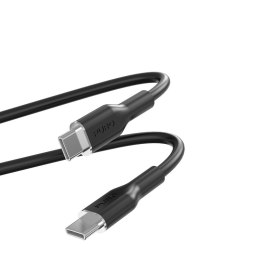 PURO ICON Soft Cable - Kabel USB-C do USB-C 1.5 m (Black)