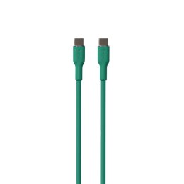 PURO ICON Soft Cable - Kabel USB-C do USB-C 1.5 m (Jade)