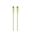 PURO ICON Soft Cable - Kabel USB-C do USB-C 1.5 m (Matcha Green)