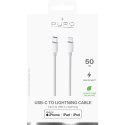 PURO Kabel połączeniowy USB-C/Lightning MFi 0,5m (biały)