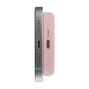 PURO Slim PowerMag Power Bank - Power Bank indukcyjny 4000 mAh MagSafe (Dusty Pink)
