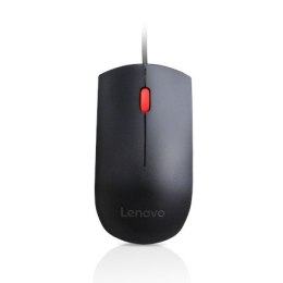 Lenovo Essential USB Wired Mouse, 1600 DPI, 1,8 m, 3 przyciski, czarna Lenovo