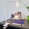 Lampka biurkowa z klipsem- biała Izoxis 19455