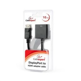 Kabel przejściowy Cablexpert DisplayPort do HDMI, czarny
